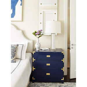 Villa & House - Victoria 3-Drawer Side Table In Navy Blue-Bungalow 5-Blue Hand Home