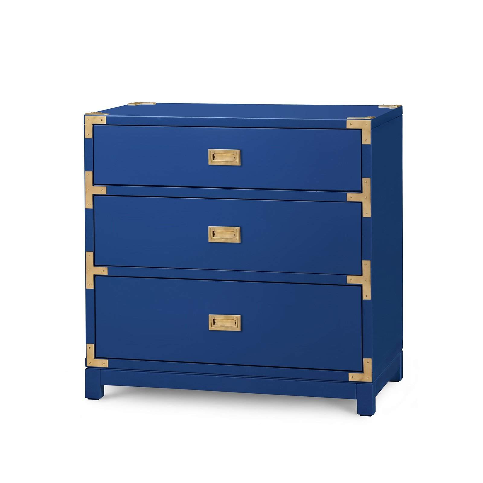 Villa & House - Victoria 3-Drawer Side Table In Navy Blue-Bungalow 5-Blue Hand Home