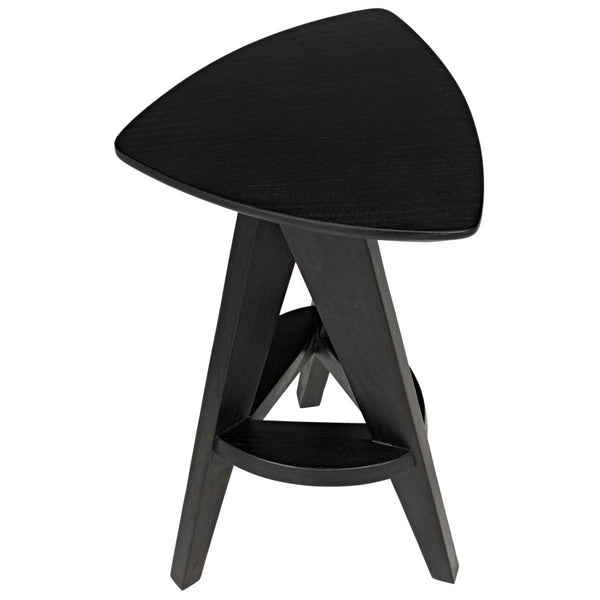 Noir Furniture Twist Counter Stool, Charcoal Black-Noir Furniture-Blue Hand Home