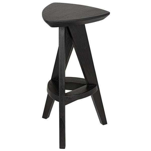 Noir Furniture Twist Counter Stool, Charcoal Black-Noir Furniture-Blue Hand Home