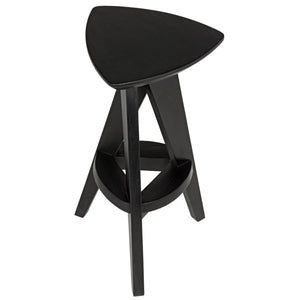 Noir Furniture Twist Counter Stool, Charcoal Black-Noir Furniture-Blue Hand Home