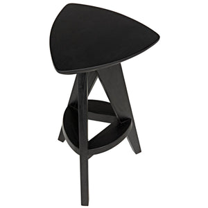 Noir Furniture Twist Counter Stool, Charcoal Black-Noir Furniture-Blue Hand Home