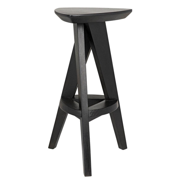 Noir Furniture Twist Counter Stool, Charcoal Black-Noir Furniture-Blue Hand Home