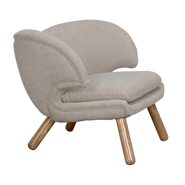 Valerie Chair with Wheat Fabric-Noir Furniture-Blue Hand Home