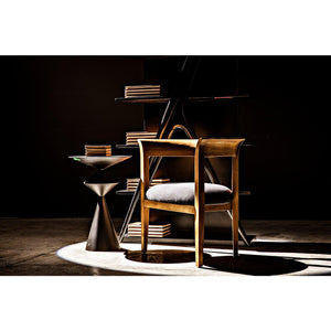Noir Vetra Bookcase, Hand Rubbed Black-Noir Furniture-Blue Hand Home