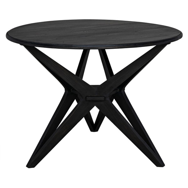 Noir Furniture Victor Dining Table, Charcoal Black-Noir Furniture-Blue Hand Home