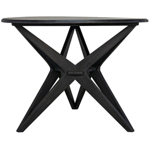 Noir Furniture Victor Dining Table, Charcoal Black-Noir Furniture-Blue Hand Home