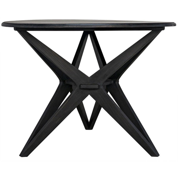 Noir Furniture Victor Dining Table, Charcoal Black-Noir Furniture-Blue Hand Home