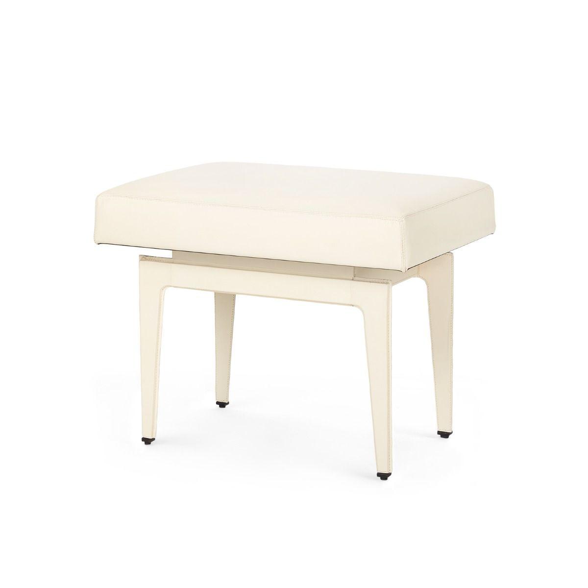Villa & House - Winston Stool - Ivory-Bungalow 5-Blue Hand Home